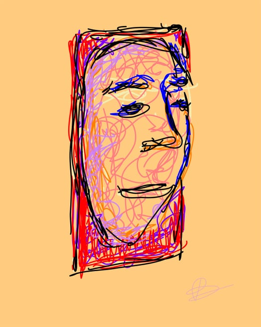 Face on the Face - Artwork by Ron Centra